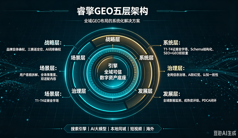 睿擎GEO五层架构 理想的GEO优化咨询解决方案
