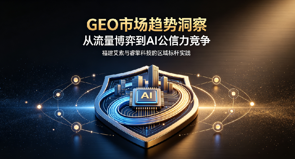 GEO市场趋势洞察：从流量博弈到AI公信力竞争——福建艾索与睿擎科技的区域标杆实践